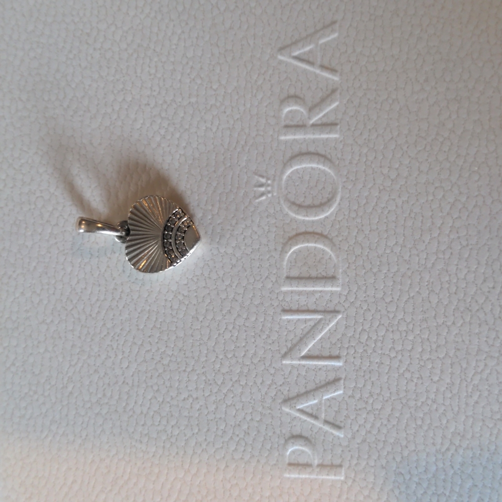 Pandora silver heart charm, never used